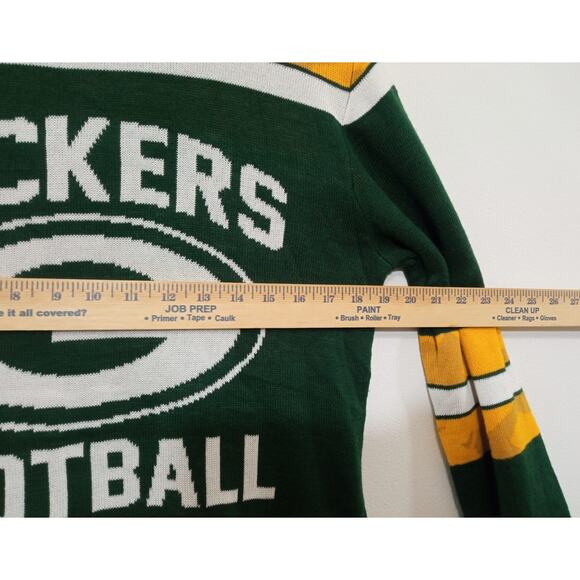 NFL Team Apparel Men's Sweater Green Bay Packets Yellow/Green Sz Small NWT! - Picture 4 of 12